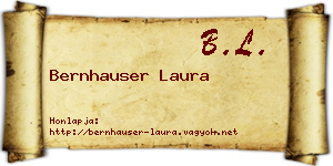 Bernhauser Laura névjegykártya