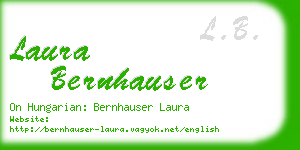 laura bernhauser business card
